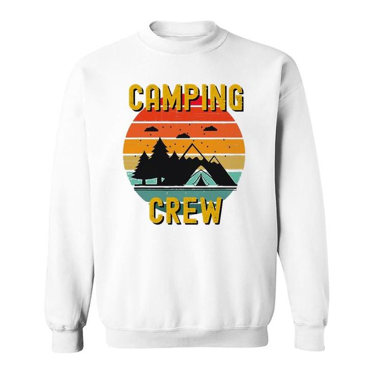 2021 Camping Crew Family Camper Road Trip Matching Group Sweatshirt