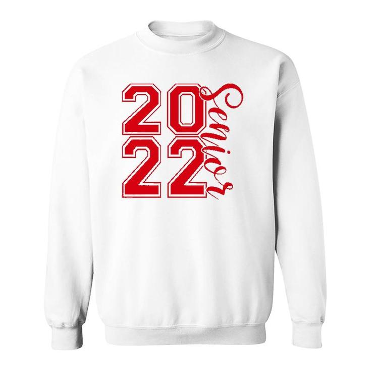 2022 Senior  High School College Graduate Student Red Sweatshirt