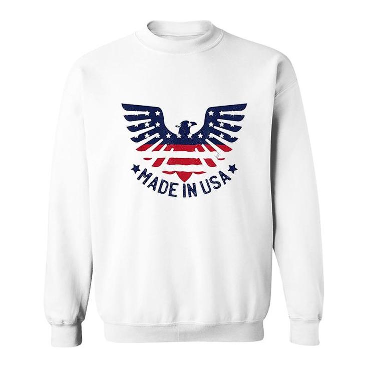 4th Patriotic Made In USA American Pride Eagle  Sweatshirt