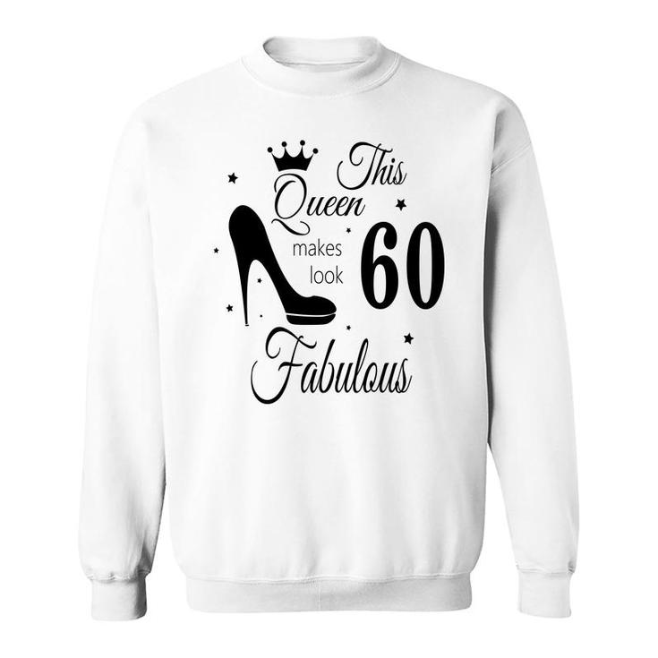 60 All Black High Heels 60Th Birthday Sweatshirt