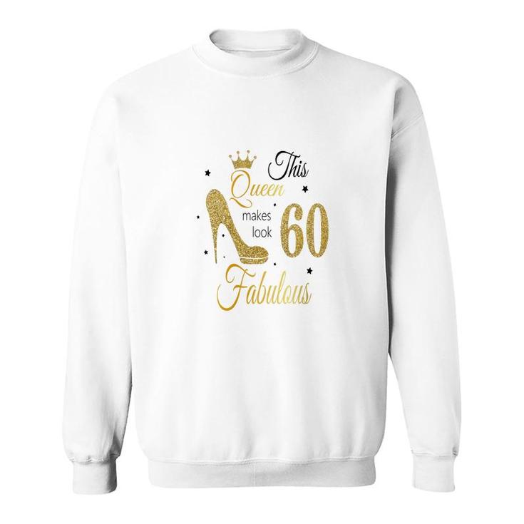 60 Gold With Black 60Th Birthday Sweatshirt