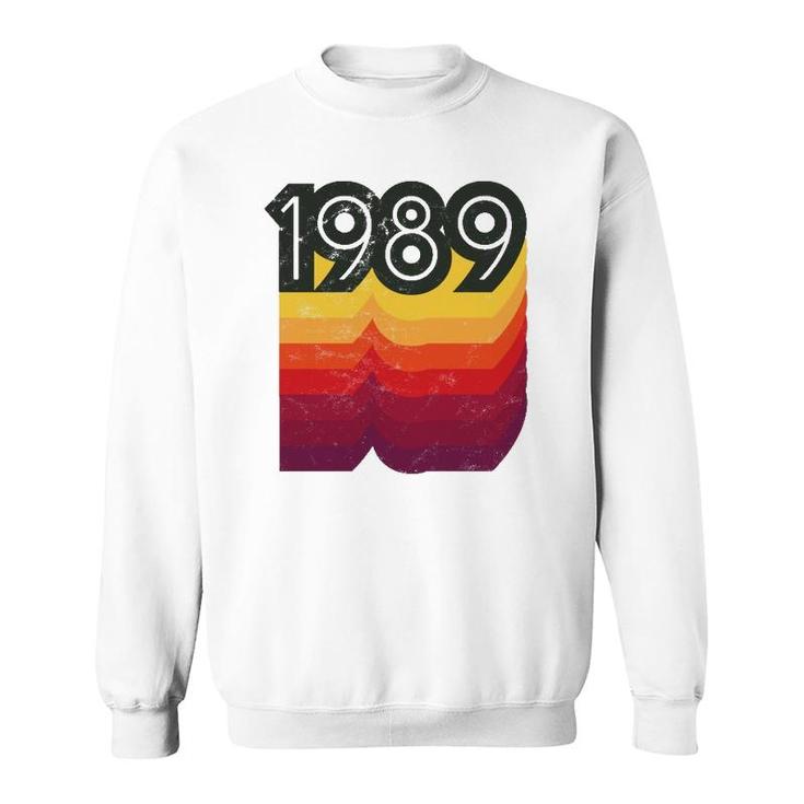 80S Style Retro 33Rd Birthday Vintage 1989 Gift Sweatshirt