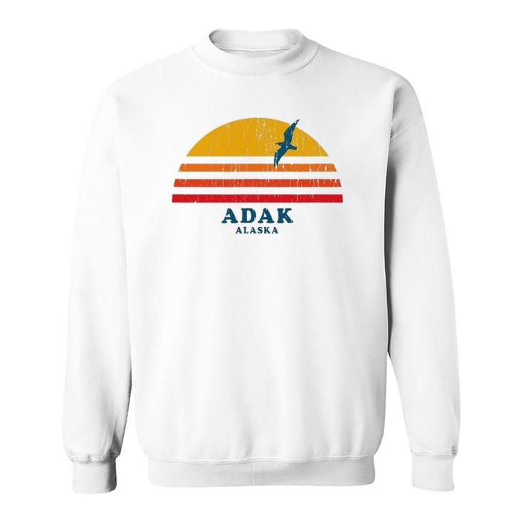 Adak Alaska Ak Vintage Casual Graphic 70S Tee Sweatshirt