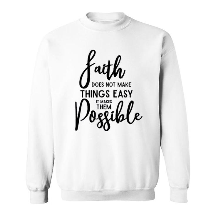 Aiopr Summer Faith Print Casual Sweatshirt