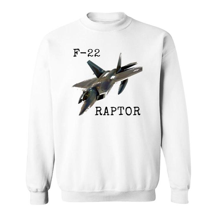 Air Force F 22 Raptor Fighter Jet Military Pilot Sweatshirt