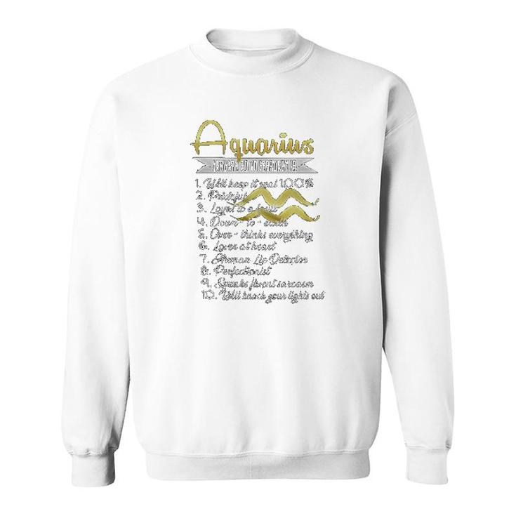 Aquarius Personality Sweatshirt