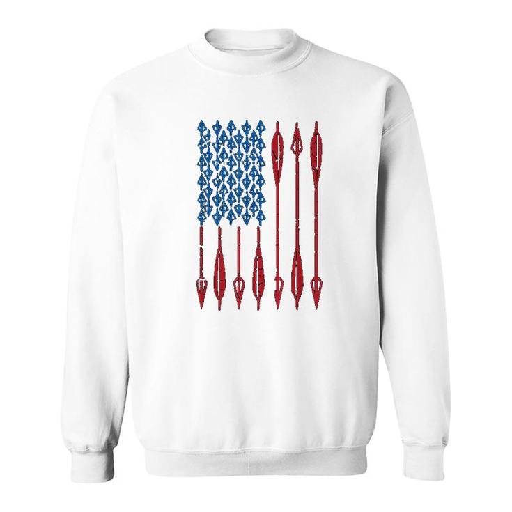 Archery Usa American Flag Arrows Sweatshirt