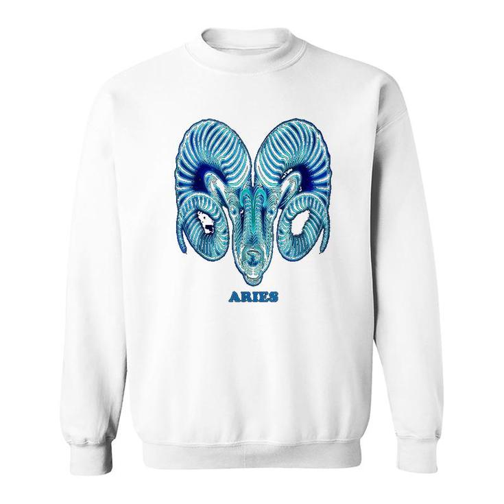 Aries Personality Astrology Zodiac Sign Horoscope Design Sweatshirt