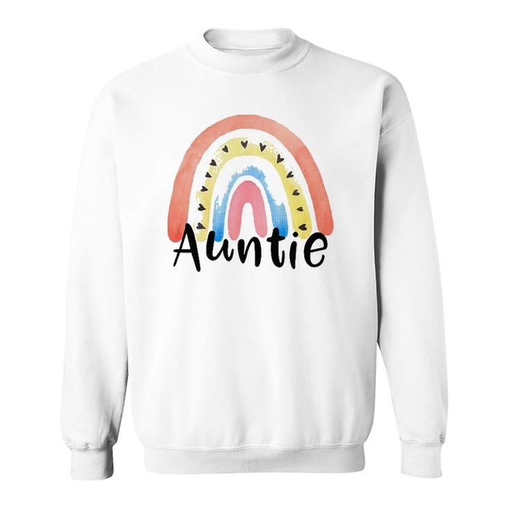 Auntie Rainbow For Women Aunt Christmas Mother's Day Niece  Sweatshirt