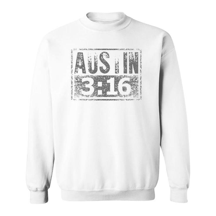 Austin 3 16 Classic American Distressed Vintage Sweatshirt