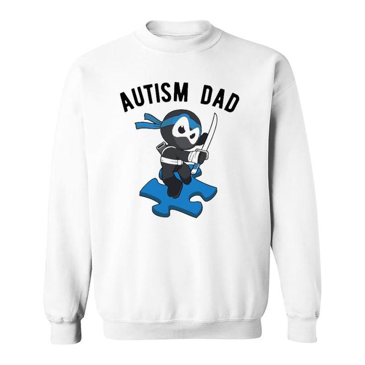 Autism Dad Ninja Martial Arts Father Sweatshirt