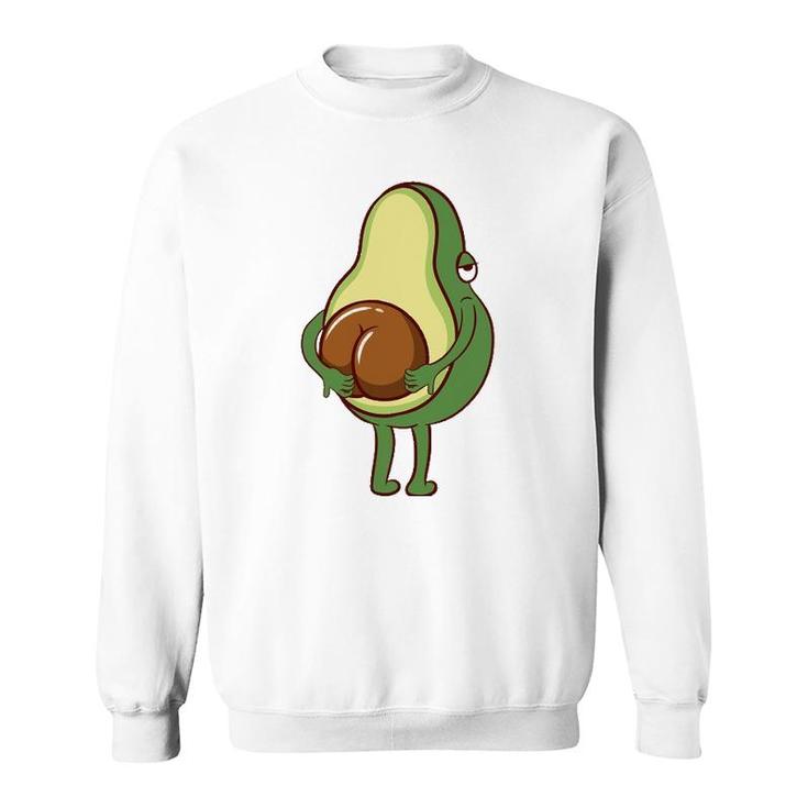 Avocado Costume Vegan Vegetarian Cute Fresh Avocado Sweatshirt