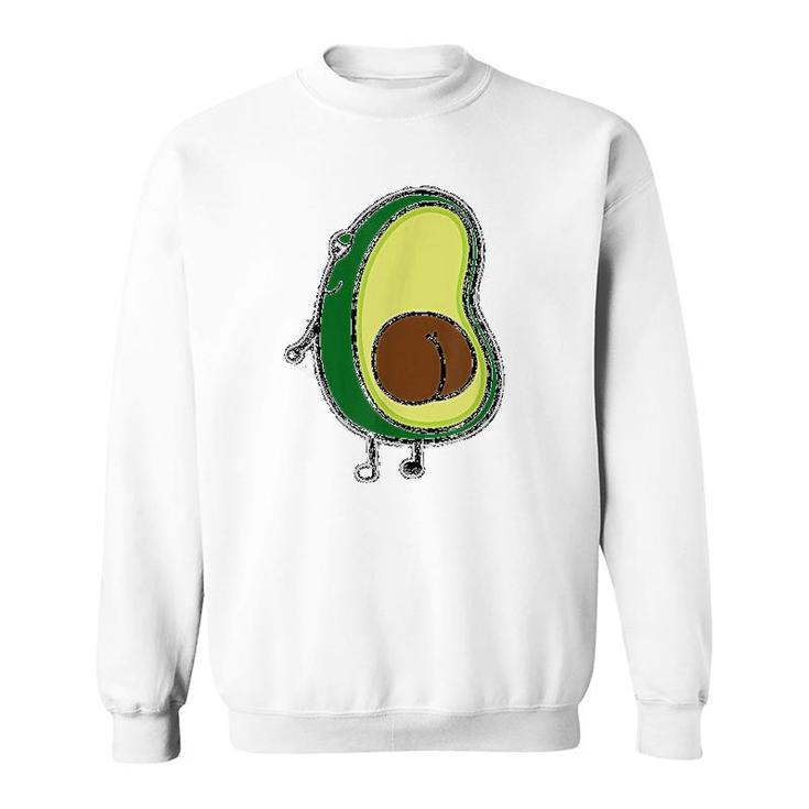 Avocado Funny Cartoon Sweatshirt
