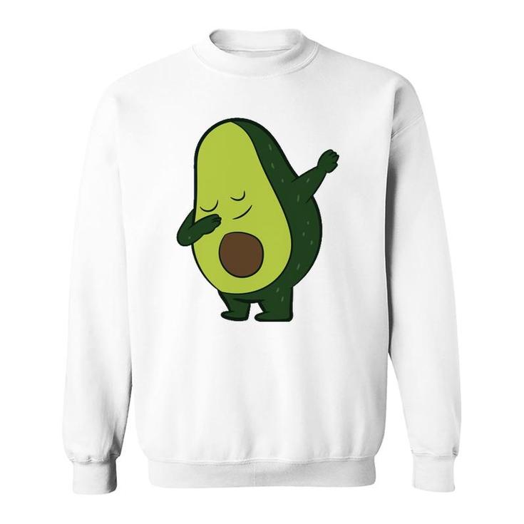 Avocado Vegan Food Vegetarian Dabbing Avocado  Sweatshirt
