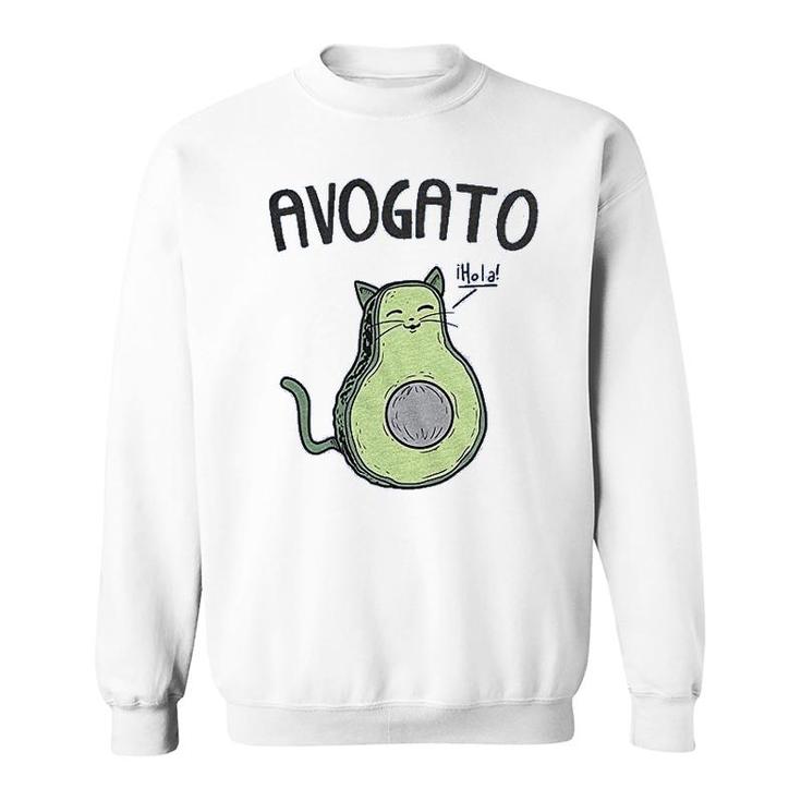 Avogato Funny Avocado Cat Sweatshirt