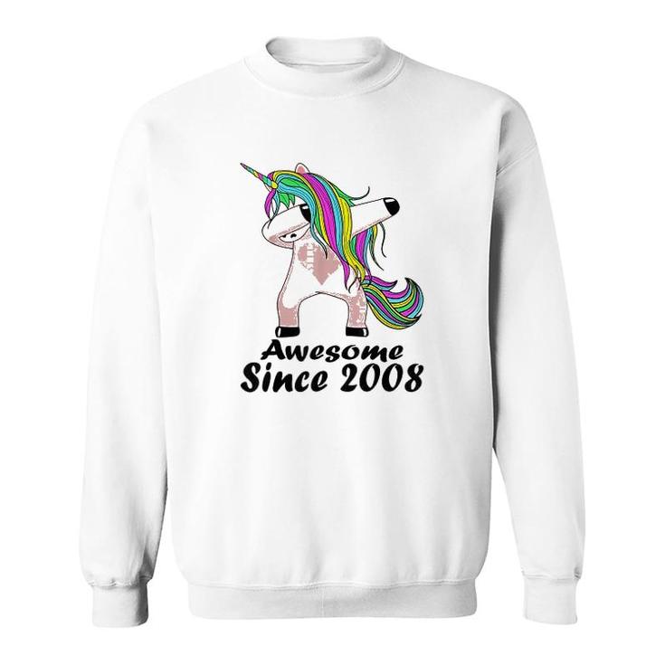 Awesome Unicorn Since 2008 13 Years Old Sweatshirt