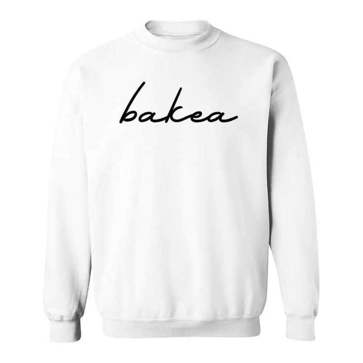 Bakea - Basque Peace Black Text Sweatshirt
