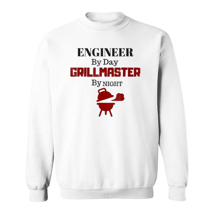 Bbq , Engineer By Day Grill Master By Night  Sweatshirt