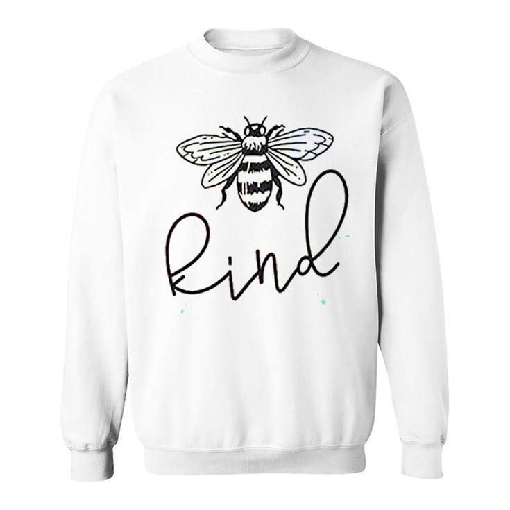 Be Kind Funny Bee Print Graphic Sweatshirt