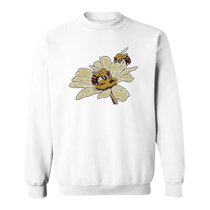 Bees On Flower Beekeeper Gift Sweatshirt