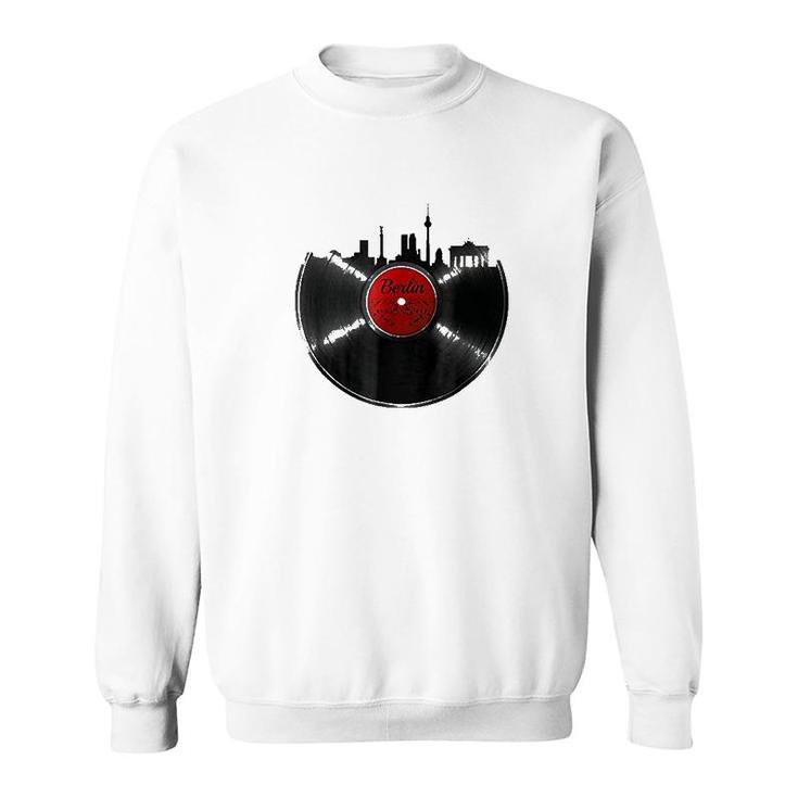 Berlin Vinyl Dj Techno Music Sweatshirt