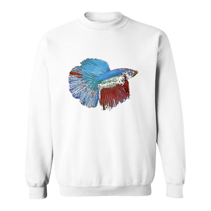 Betta Fish Graphic Colorful Sweatshirt