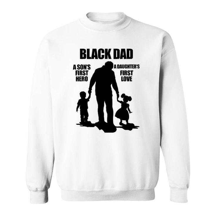 Black African American Father's Day Afrocentric Dad Sweatshirt