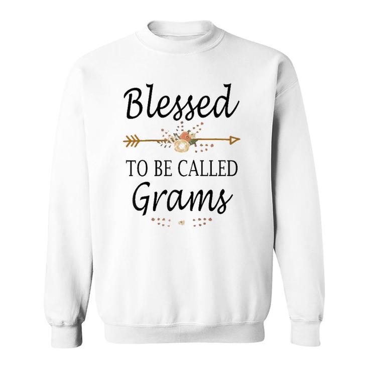 Blessed To Be Called Grams Mother's Day Gifts Raglan Baseball Tee Sweatshirt