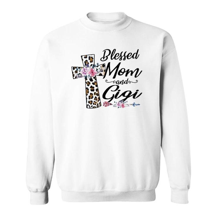 Blessed To Be Called Mom And Gigi Floral Mother's Day Sweatshirt