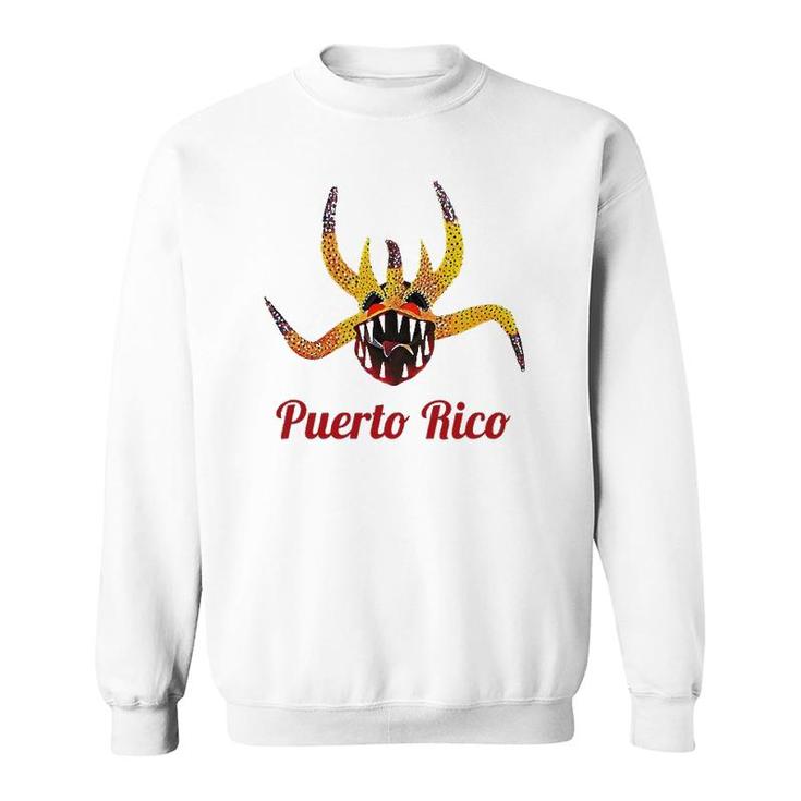 Boricua Puerto Rico Salsa Plena Vejigante Fiesta Patronales Sweatshirt