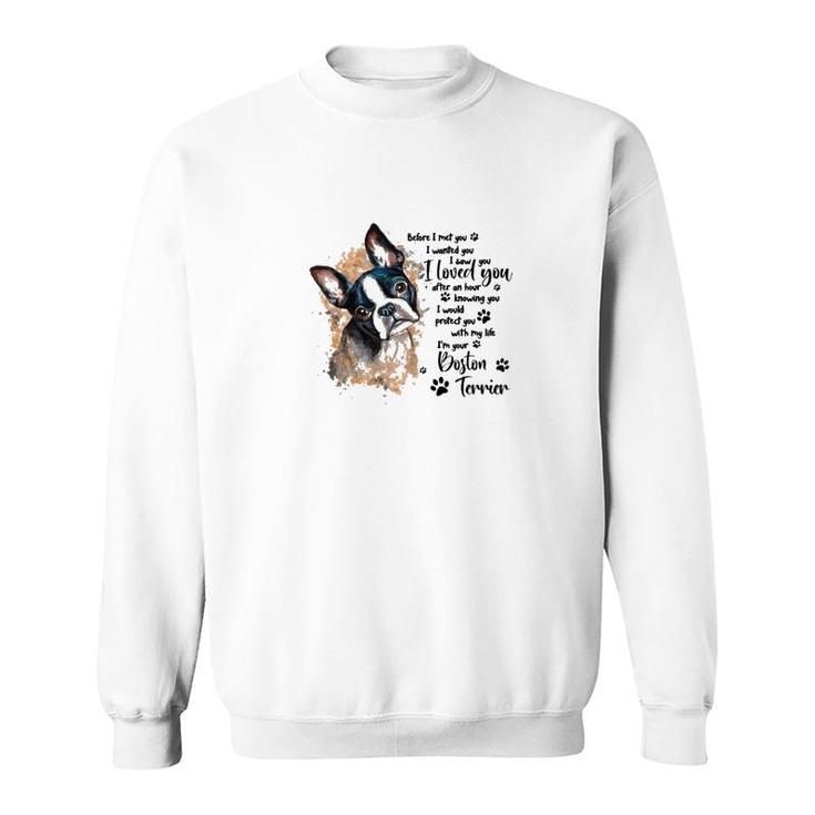 Boston Terrier Protect You Sweatshirt