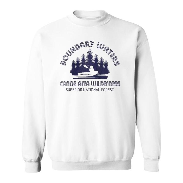 Boundary Waters Canoe Area Distressed Minnesota Bwca Gift Raglan Baseball Tee Sweatshirt