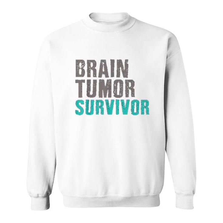 Brain Tumor Survivor Awareness Surgey Sweatshirt