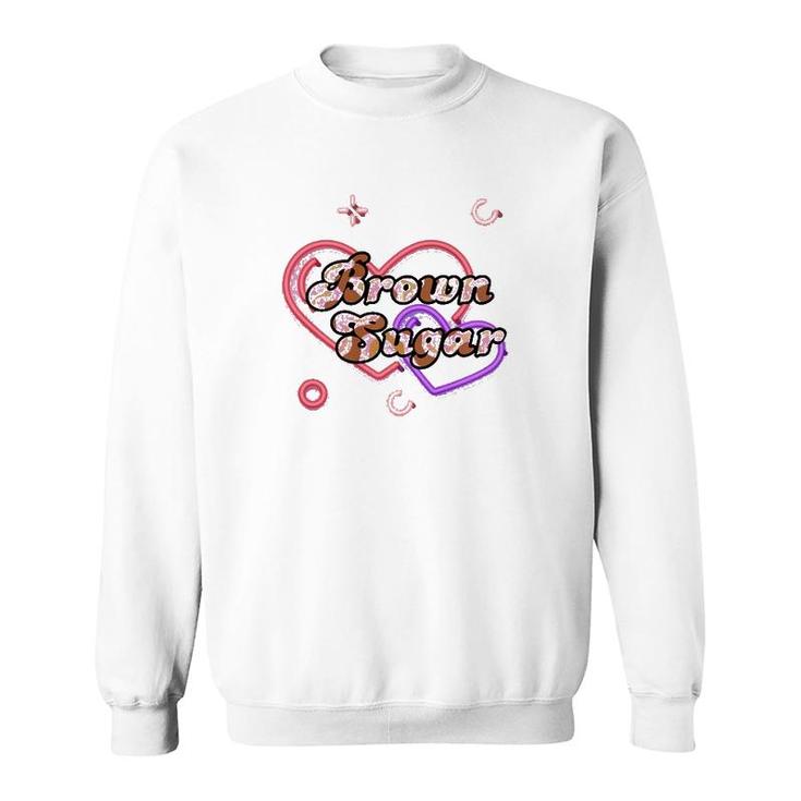 Brown Suga Heart Neon Premium Sweatshirt