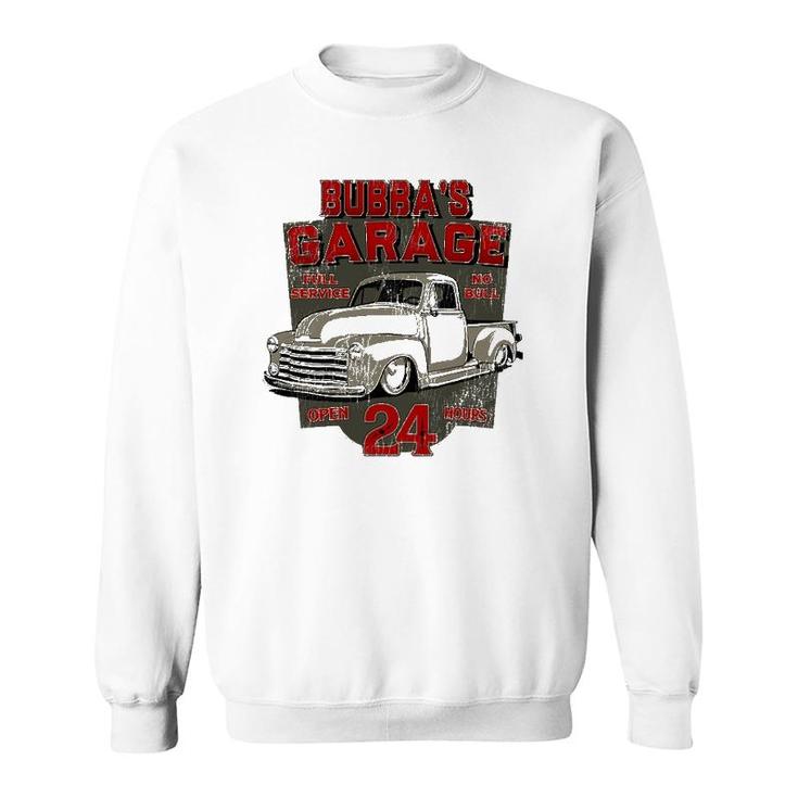 Bubba's Garage Hot Rod Classic Vintage Street Rod Design Sweatshirt