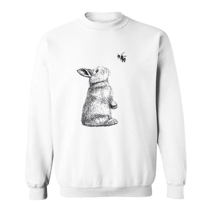 Bunny Rabbit And Bee Honey Loves Sweatshirt
