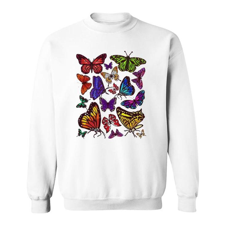 Butterfly Gift For Men Women Kids Butterfly Lover Collection Sweatshirt