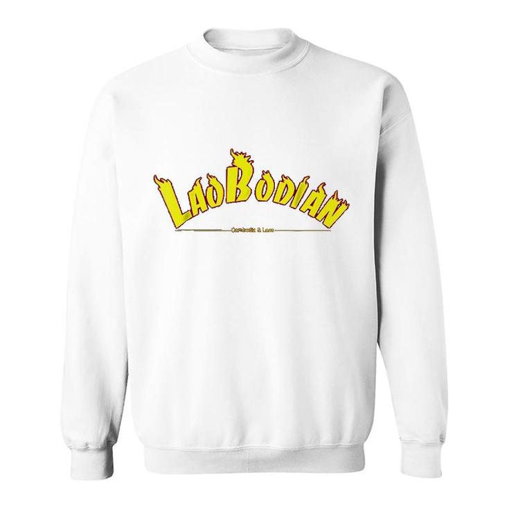 Cambodia Laos Flaming Text Laobodian Sweatshirt