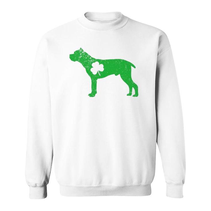 Cane Corso Irish Clover St Patrick's Day Leprechaun Dog Gifts Sweatshirt