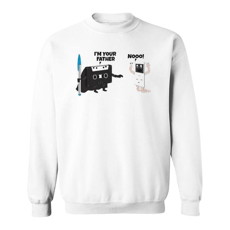Cassette Tape I Am Your Father Novelty Graphic Sweatshirt