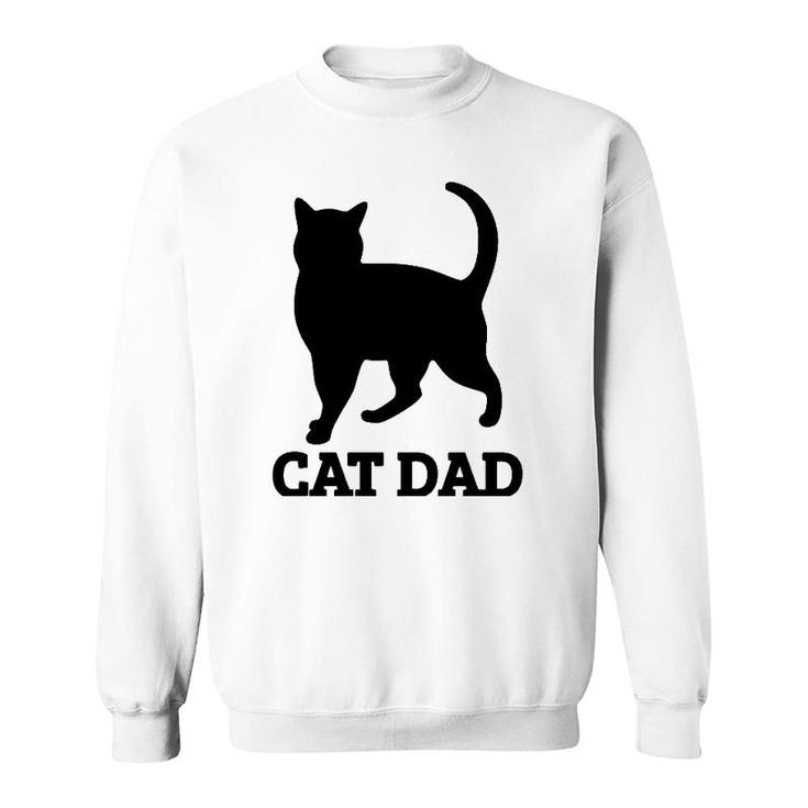 Cat Dad Mens Cat Tee Sweatshirt