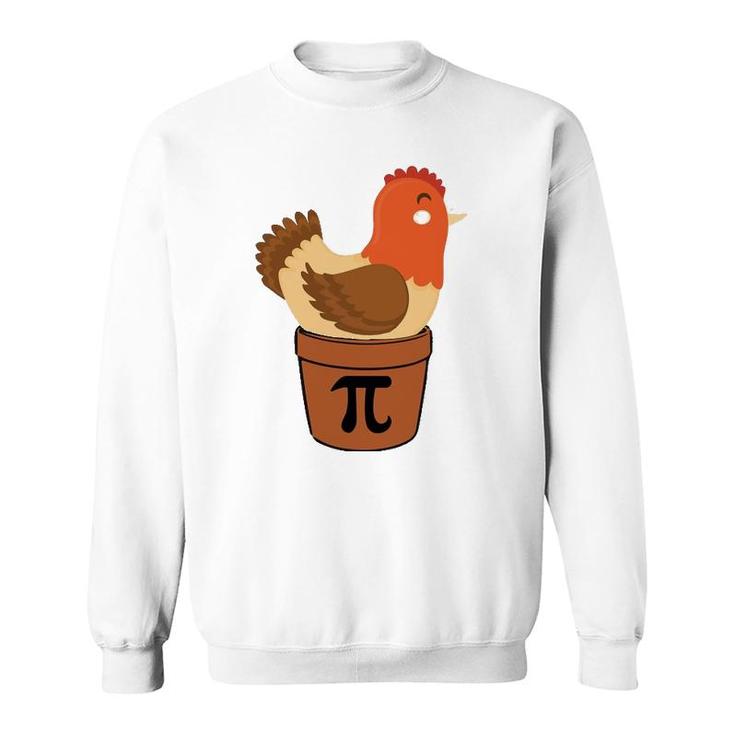 Chicken Funny Maths Engineer Nerd Birthday Gift Pi Day Sweatshirt