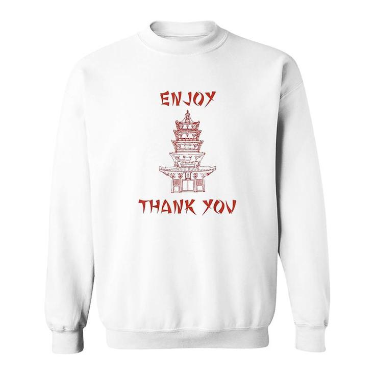 Chinese Food Take Out Box Costume Chinese Red Sweatshirt