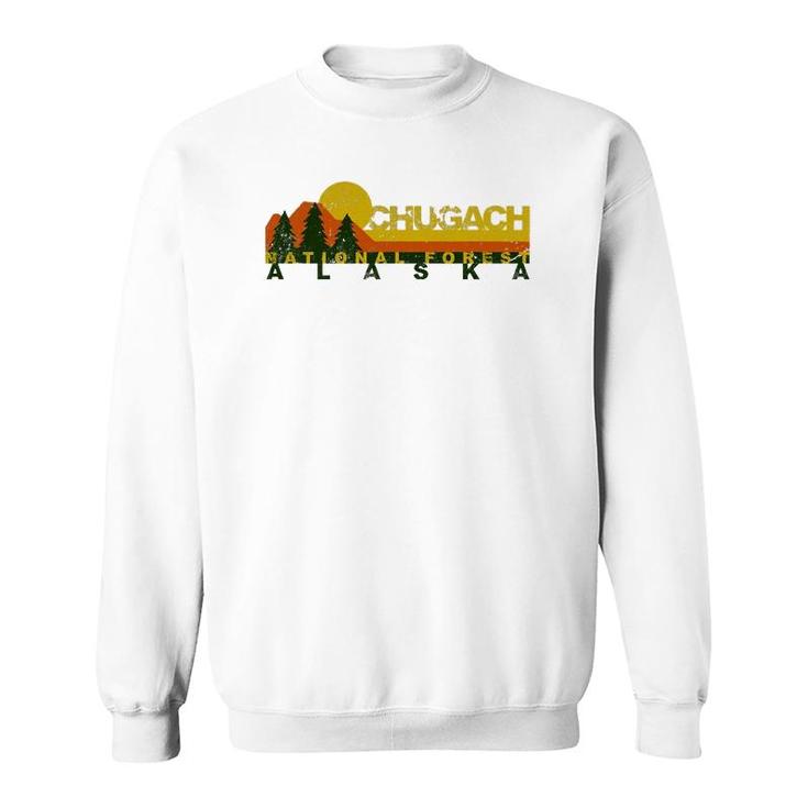 Chugach National Forest Vintage Retro Sweatshirt