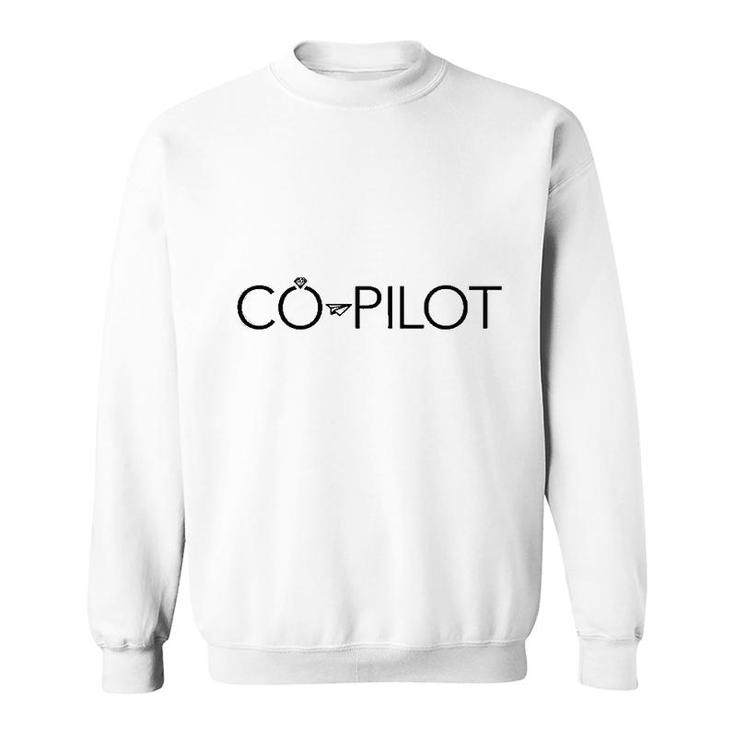 Co Pilot Wife Airplane Aviation Sweatshirt