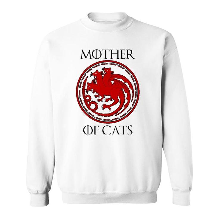 Cool Mother Of Cats Design For Cat And Kitten Enthusiasts Sweatshirt