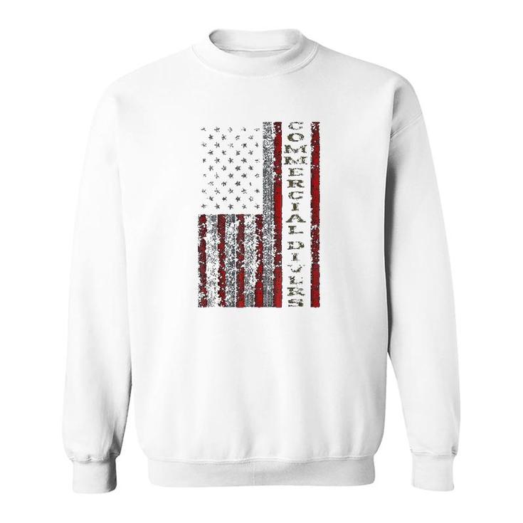 Cool Patriotic Commercial Divers Usa  Us Flag Sweatshirt