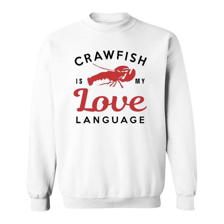 Crawfish Love Language Cajun Food Retro Gif Sweatshirt