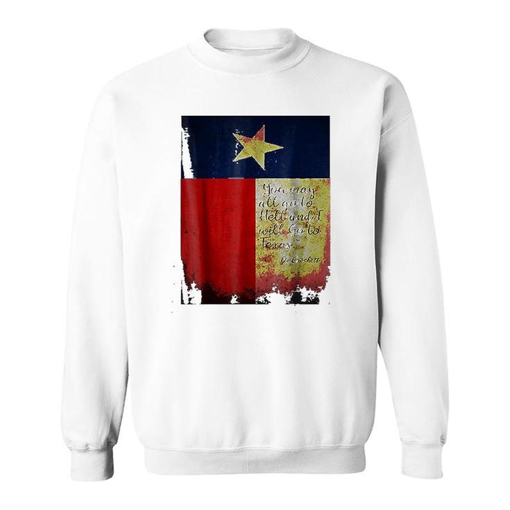 Crockett Texas Flag Sweatshirt