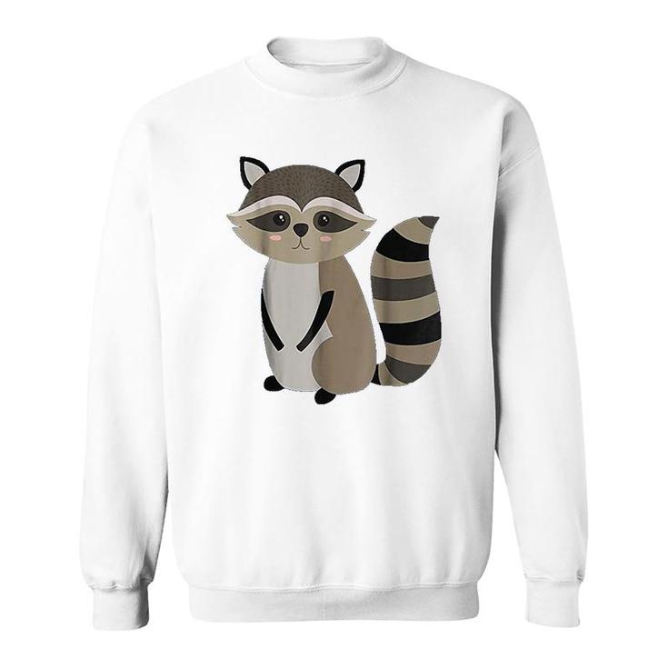 Cute Baby Raccoon  Animal  Nature Lover Sweatshirt